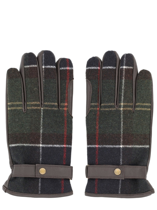 Gloves With Tartan Pattern