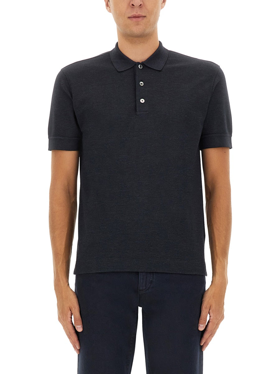 Zegna Polo - Black | Wanan Luxury