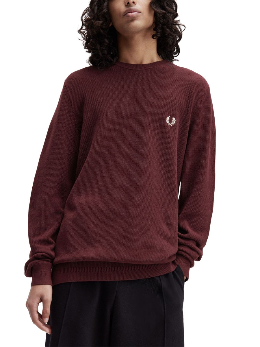 Fred Perry Sweaters - Burgundy | Wanan Luxury