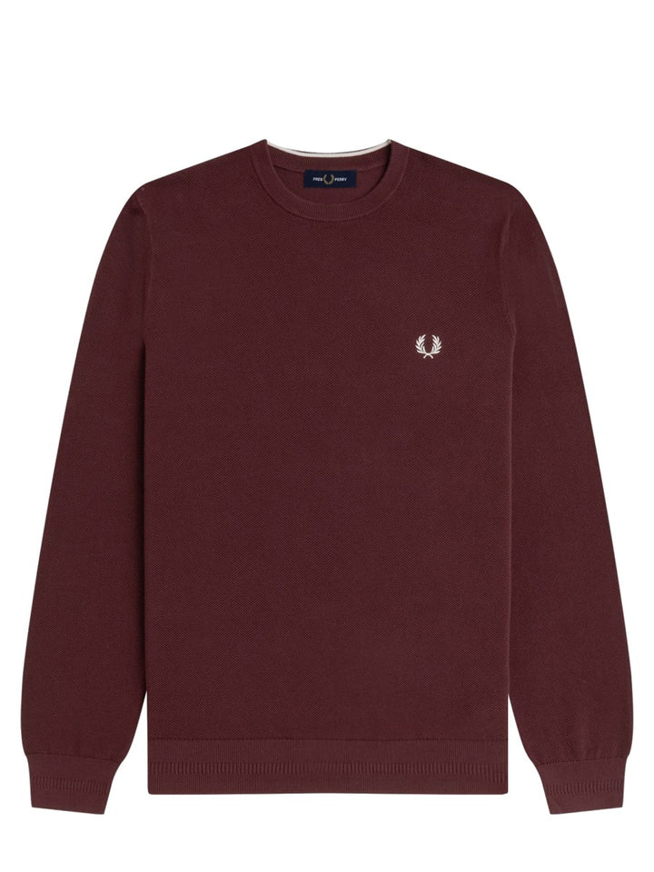 Fred Perry Sweaters - Burgundy | Wanan Luxury