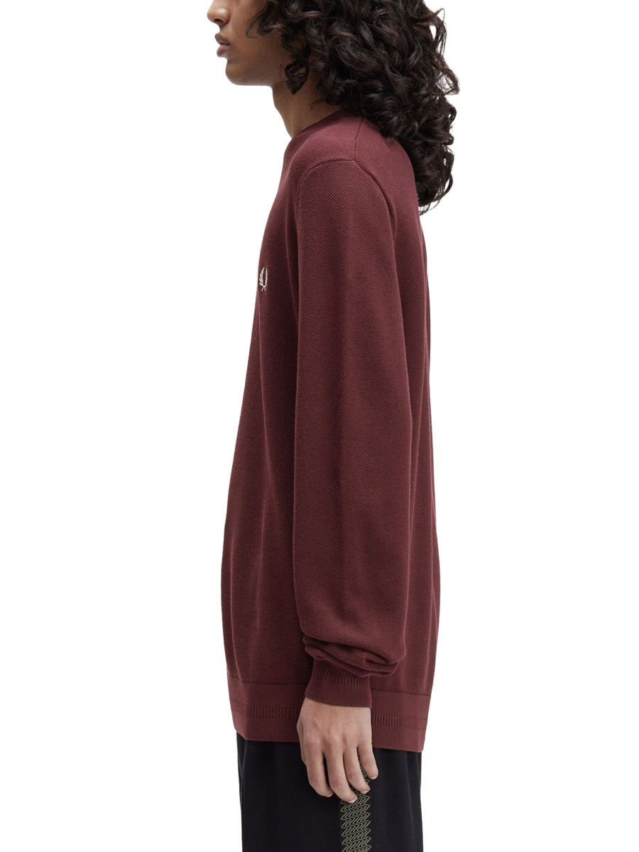 Fred Perry Sweaters - Burgundy | Wanan Luxury