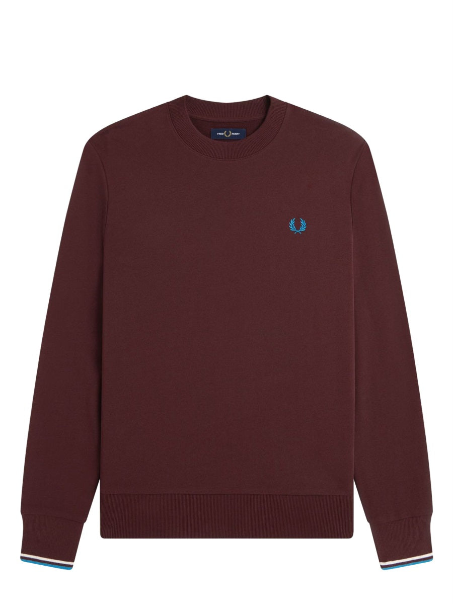 Fred Perry Sweatshirts - Burgundy | Wanan Luxury