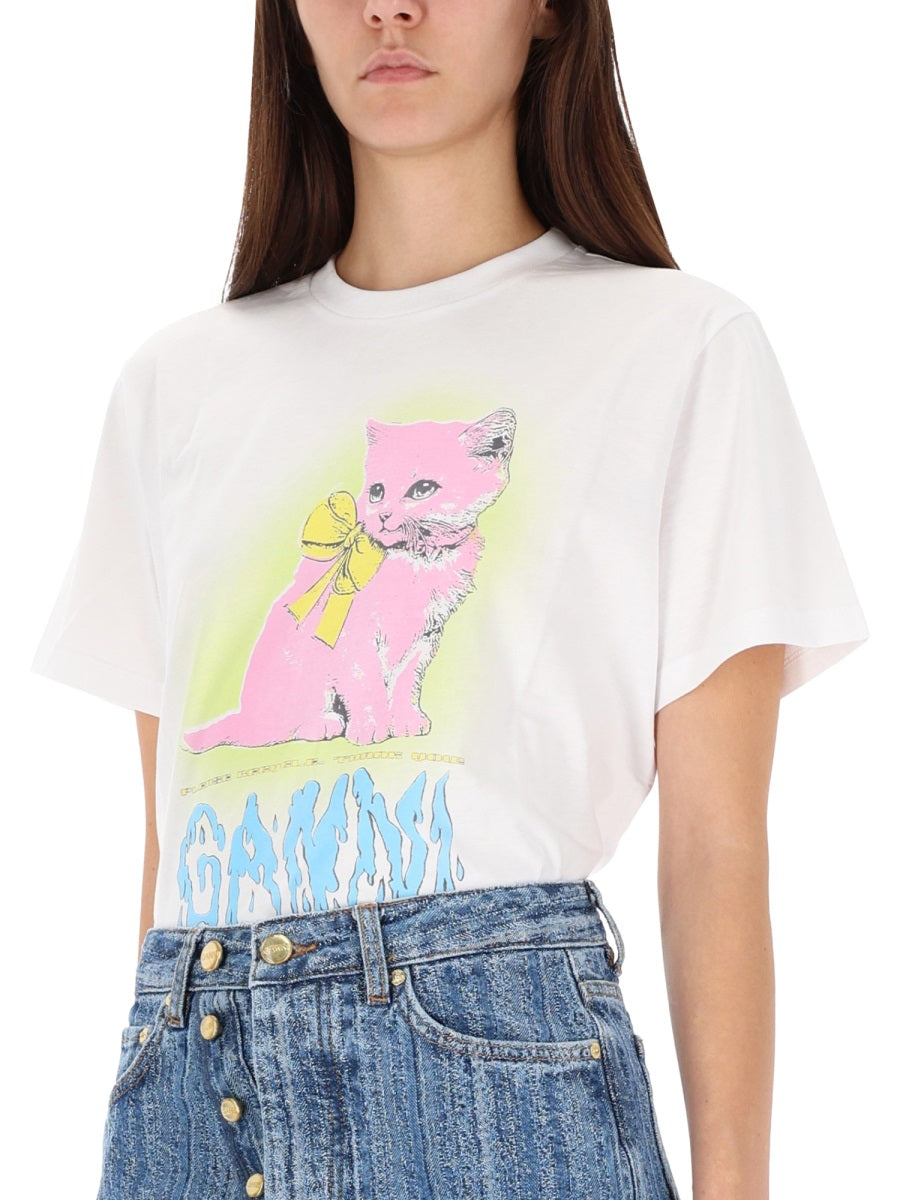 Ganni T shirts - White | Wanan Luxury