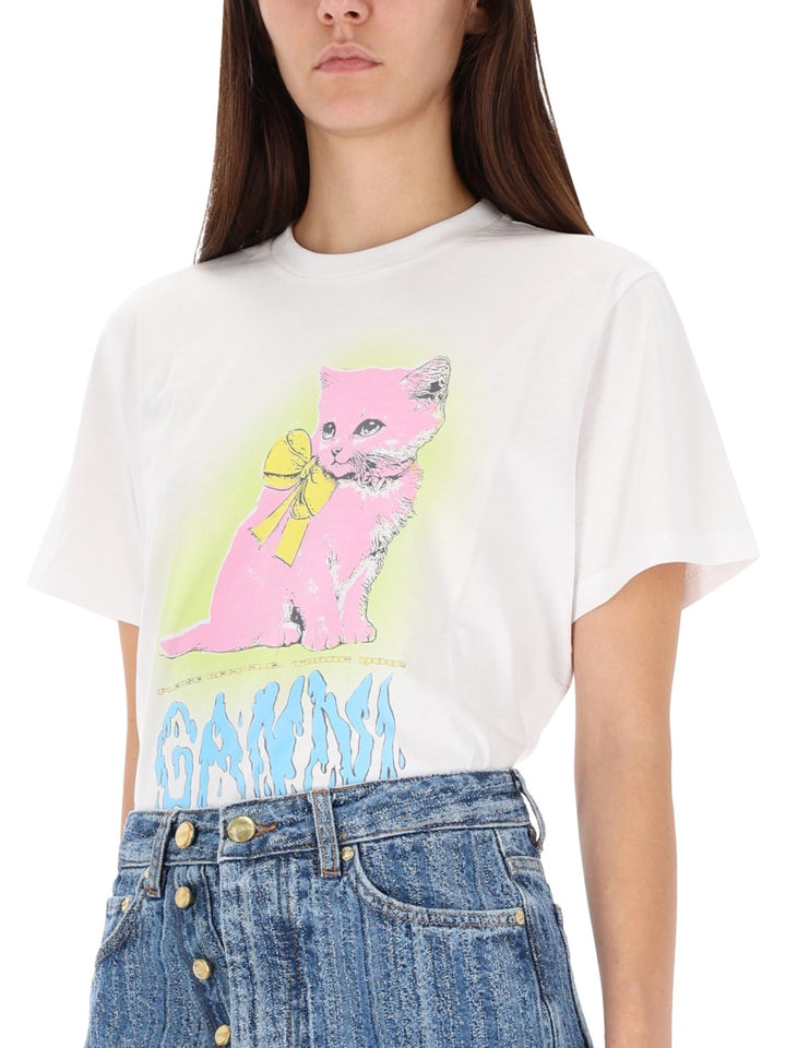 Ganni T shirts - White | Wanan Luxury