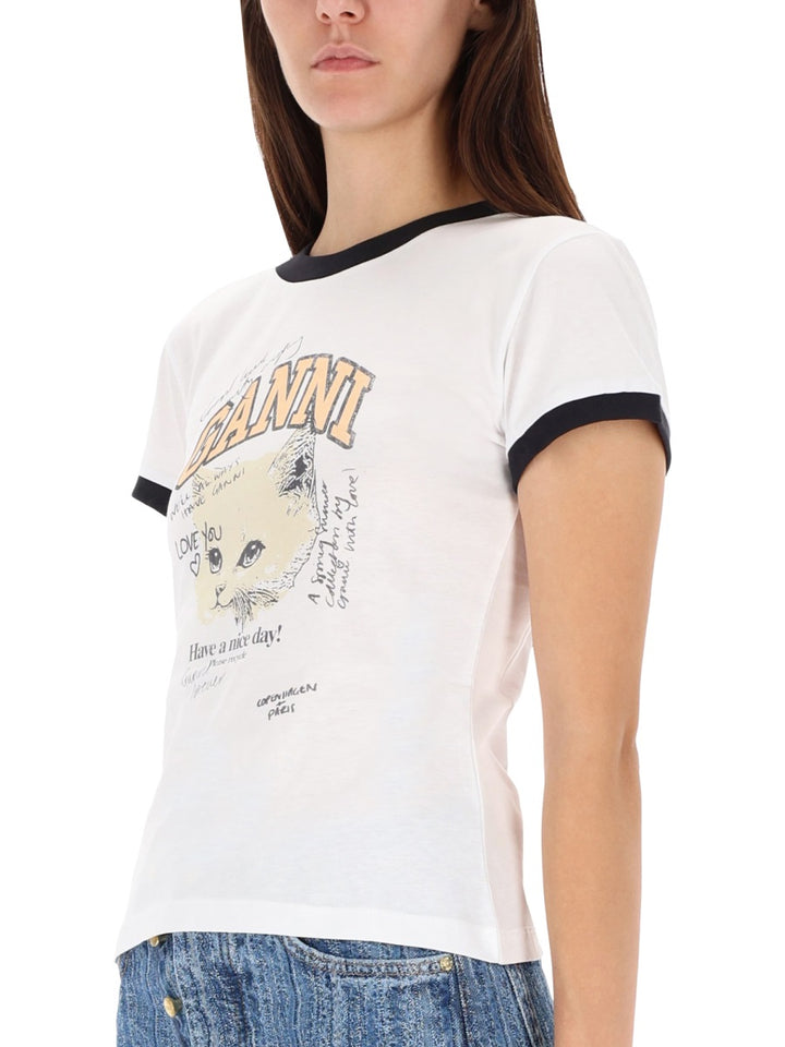 Ganni T shirts - White | Wanan Luxury