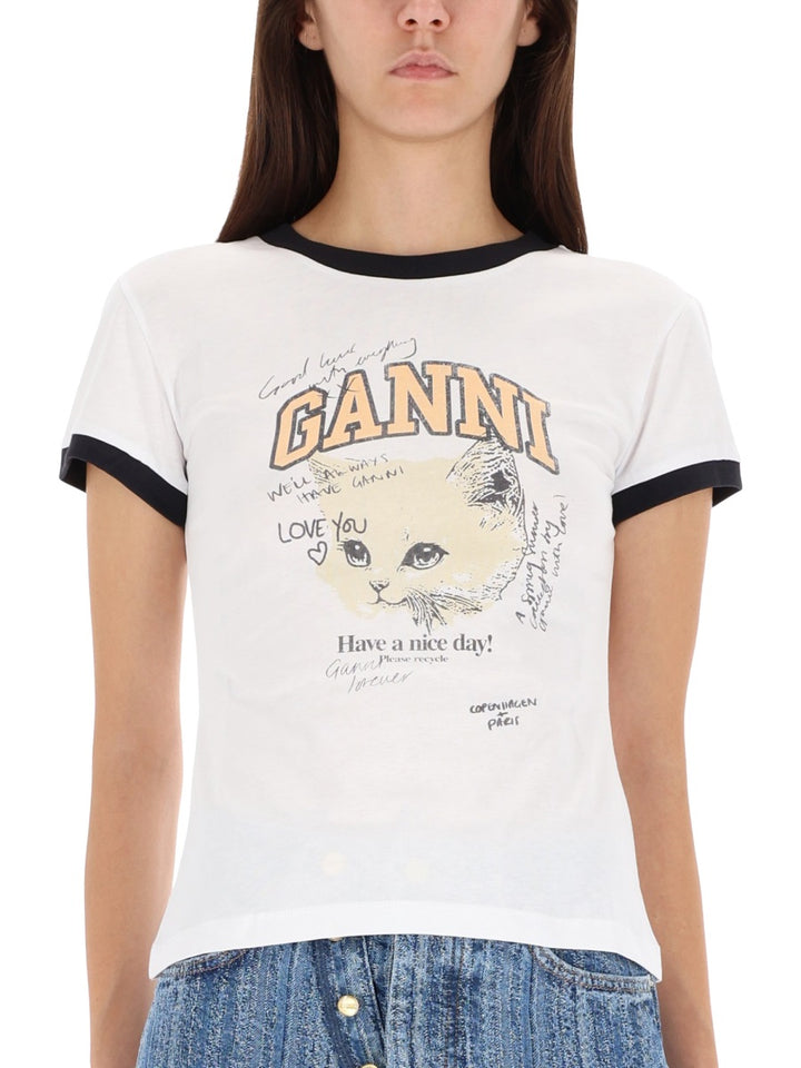 Ganni T shirts - White | Wanan Luxury