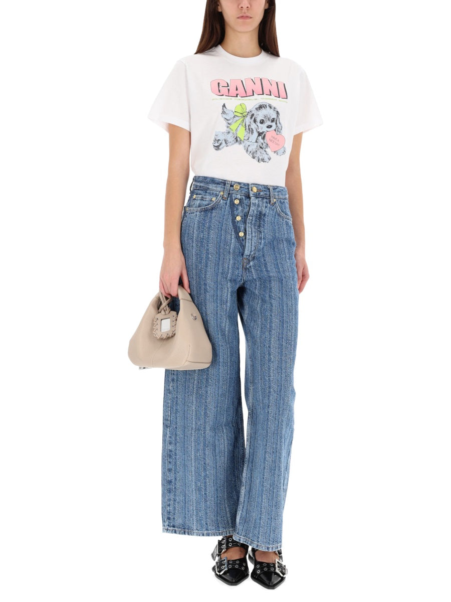 Ganni T shirts - White | Wanan Luxury