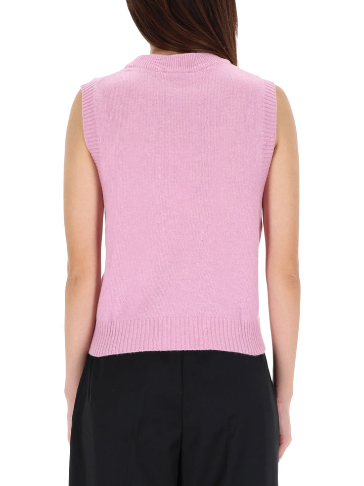 Ganni Gilet - Pink | Wanan Luxury