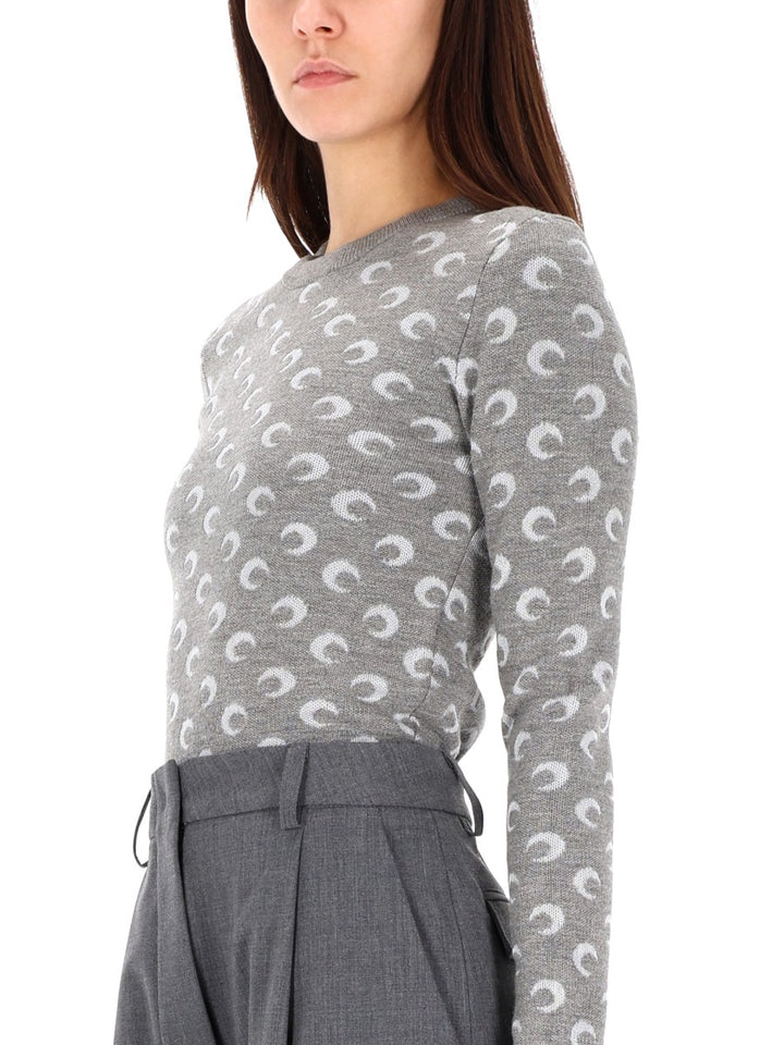 Marine Serre Sweaters - Grey | Wanan Luxury
