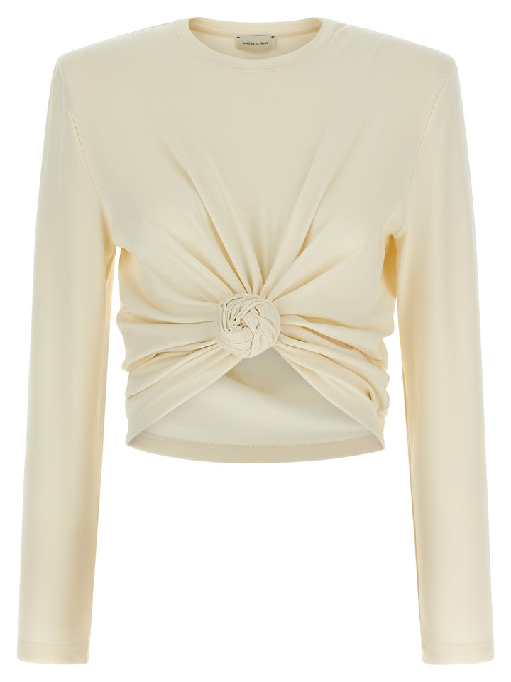 Magda Butrym Blouse 14 Cream Shirt and Blouse - White | 4f2ac805b9fb7e73dbe07ddae952b7fd09557bbd