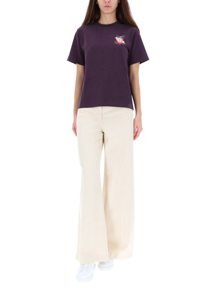 Casablanca T shirts - Purple | Wanan Luxury