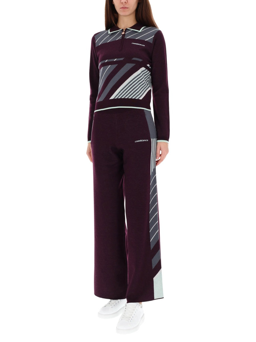 Casablanca Polo - Purple | 291aa91238f008f839f29078301124f35933c611