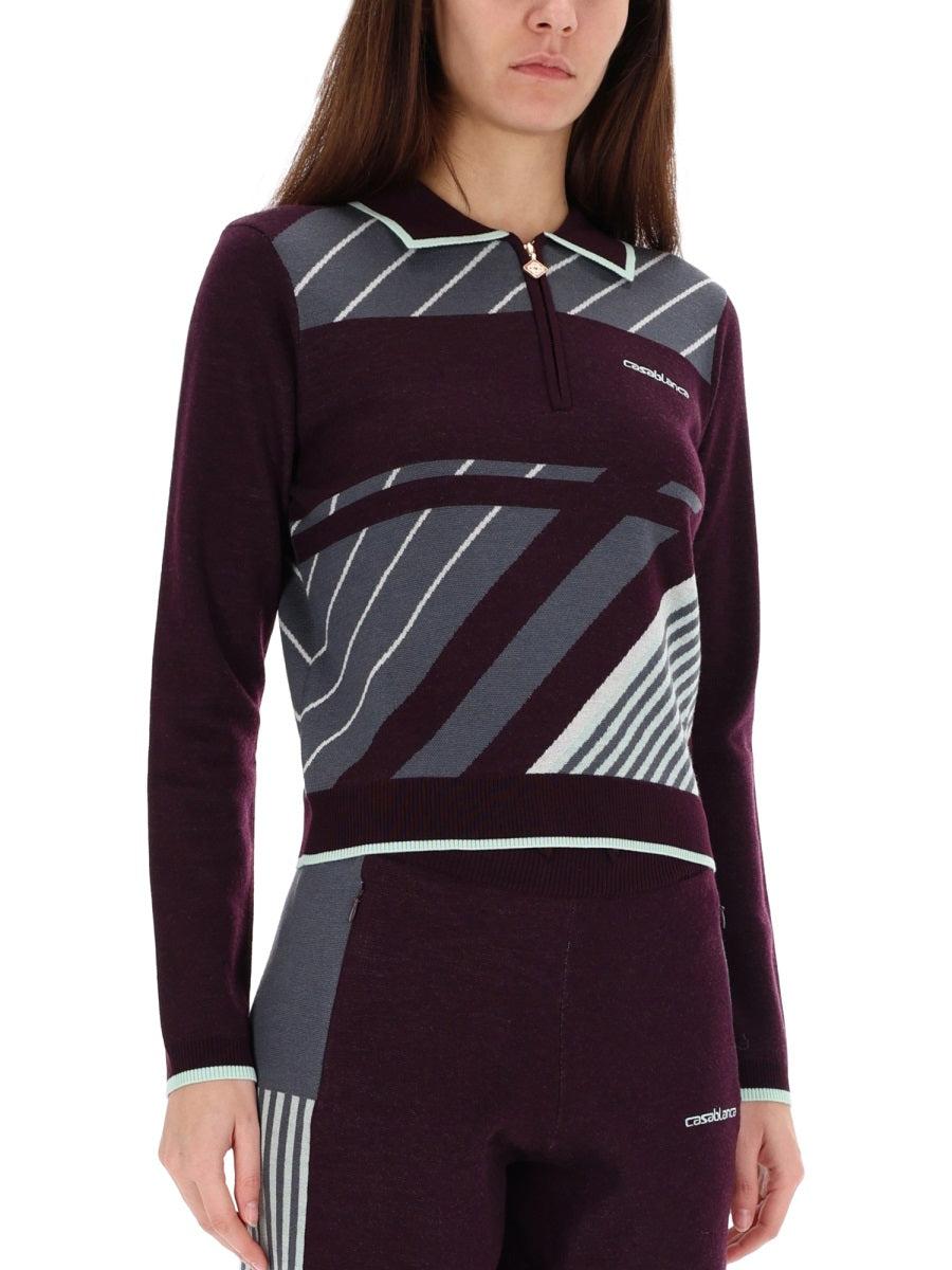 Casablanca Polo - Purple | 32a272f0bf51492594220b5534144aa5333329ec
