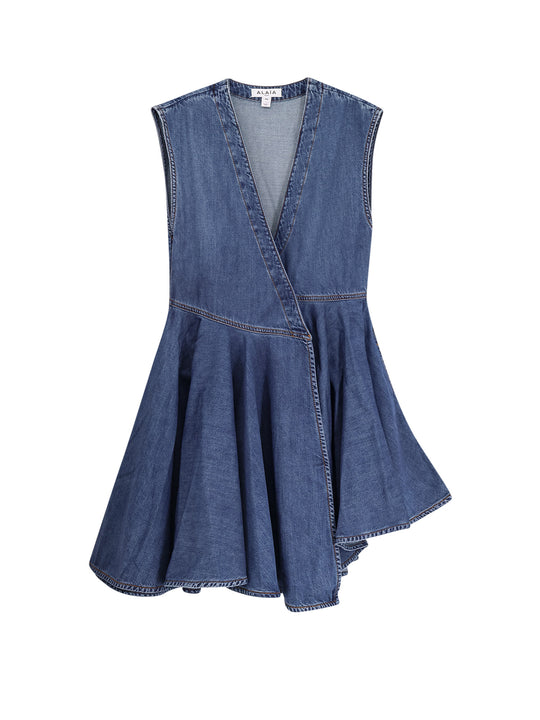 Wrap Denim Dress