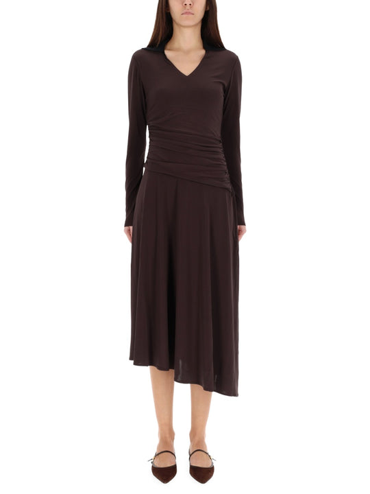 Asymmetrical Midi Dress