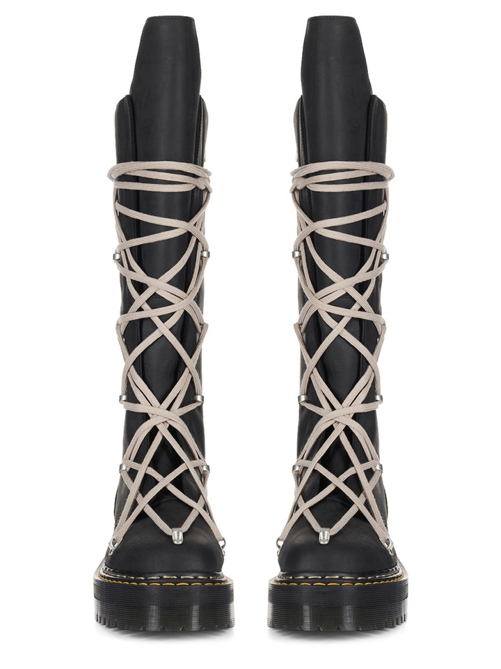 DR. MARTENS X RICK OWENS Boots - Black | Wanan Luxury