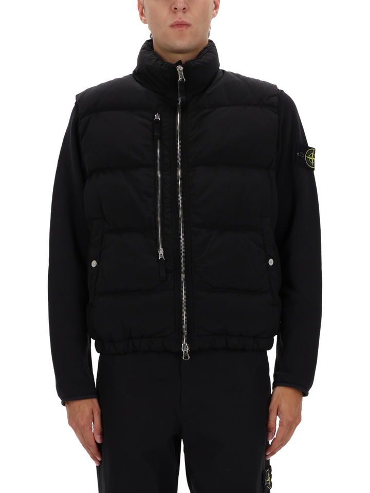 Stone Island Gilet - Black | Wanan Luxury