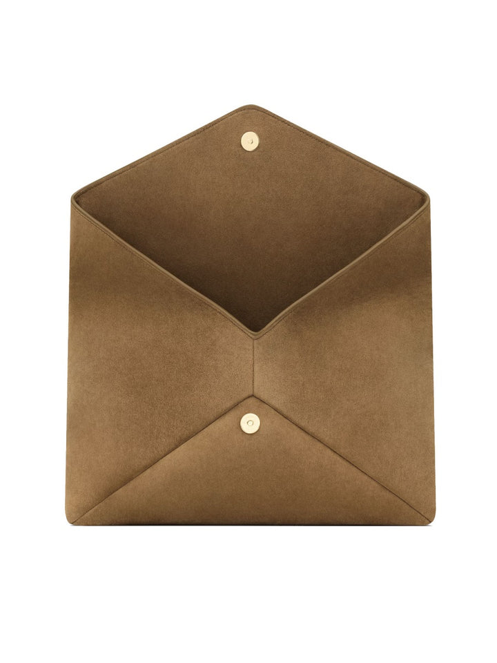 Saint Laurent Clutch Bags - Burgundy | Wanan Luxury