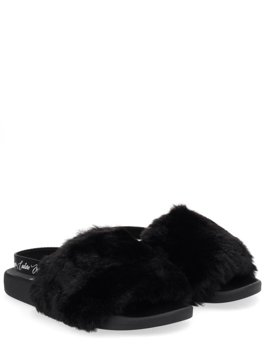 Versace Jeans Couture Sandals - Black | Wanan Luxury