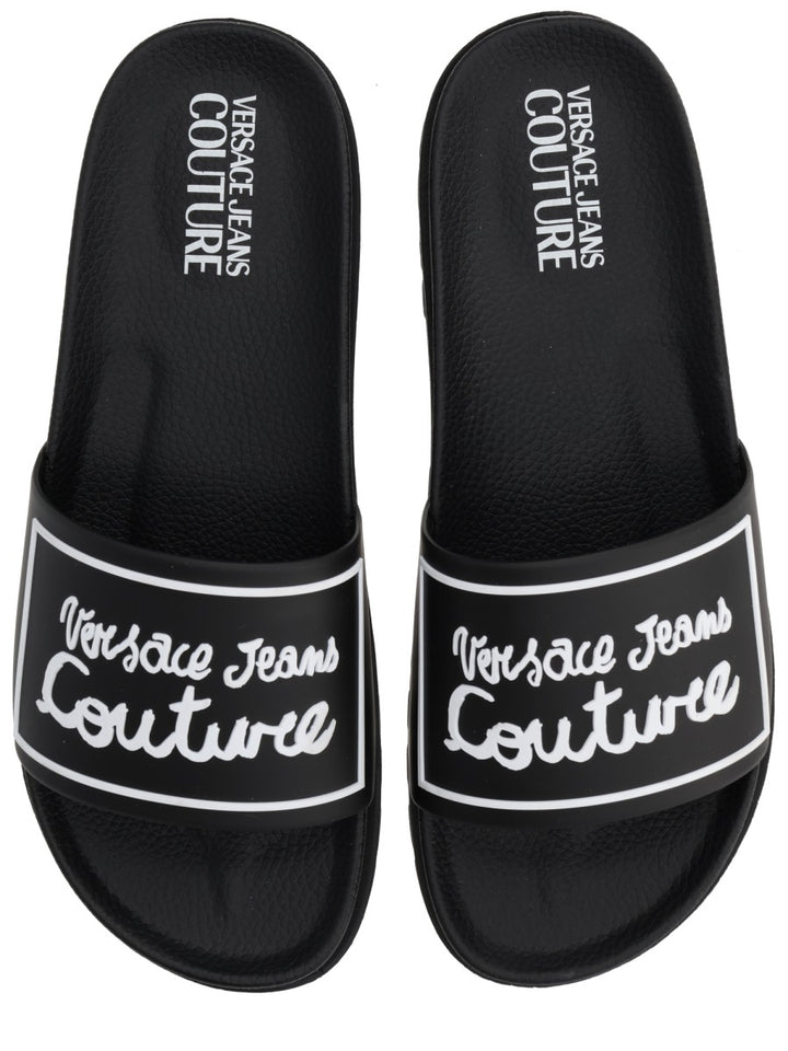 Versace Jeans Couture Sandals - Black | Wanan Luxury