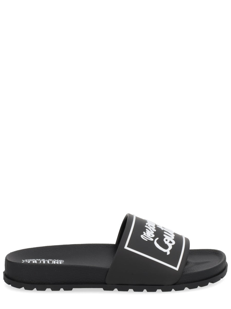Versace Jeans Couture Sandals - Black | Wanan Luxury