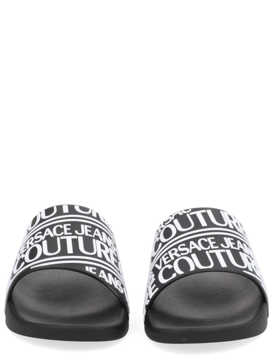 Versace Jeans Couture Sandals - Black | Wanan Luxury