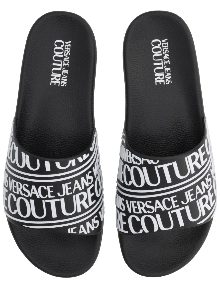 Versace Jeans Couture Sandals - Black | Wanan Luxury