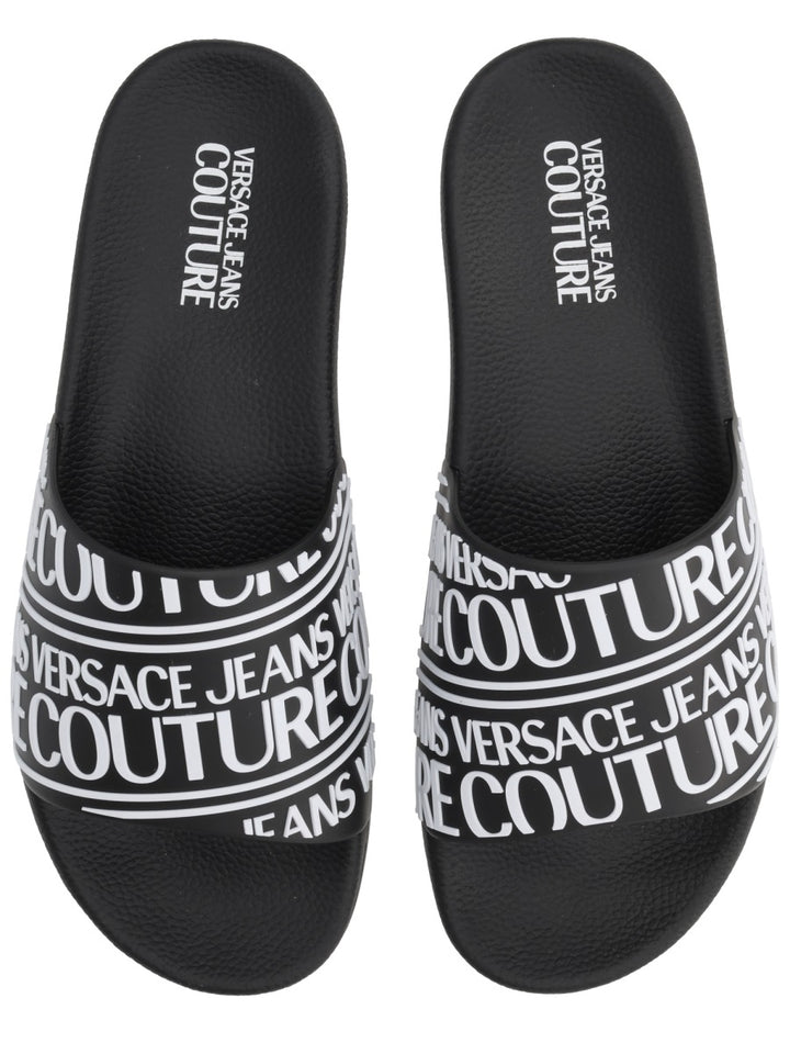 Versace Jeans Couture Sandals - Black | Wanan Luxury