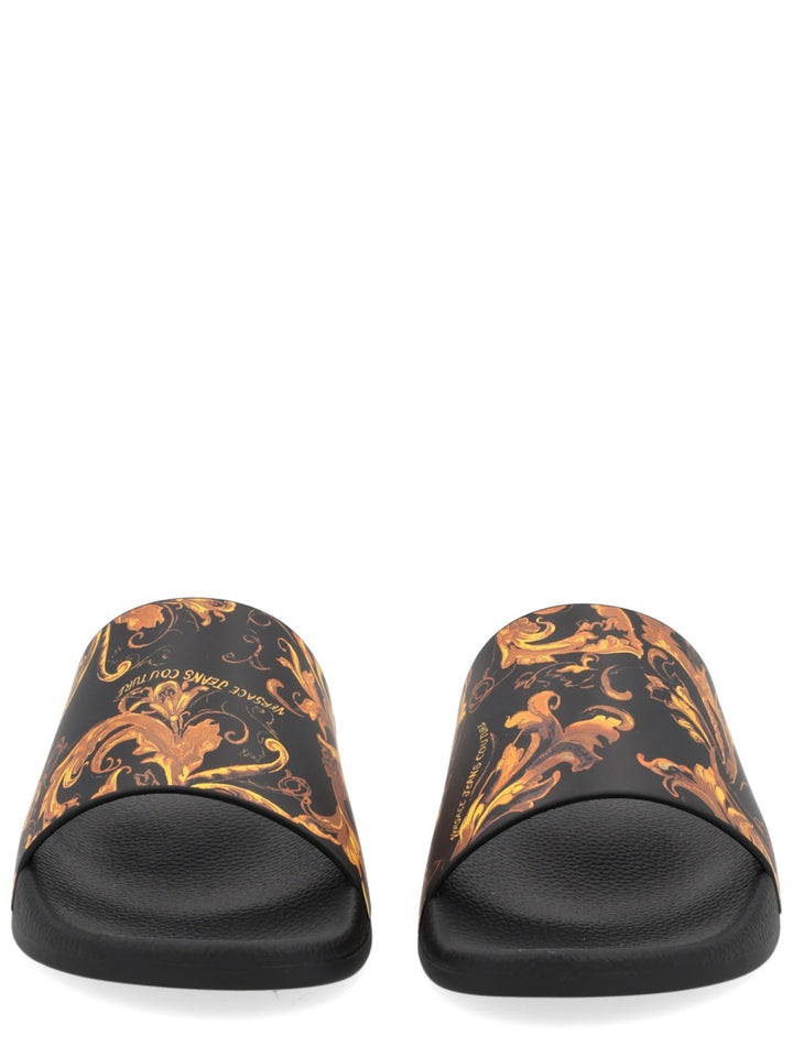 Versace Jeans Couture Sandals - Black | Wanan Luxury