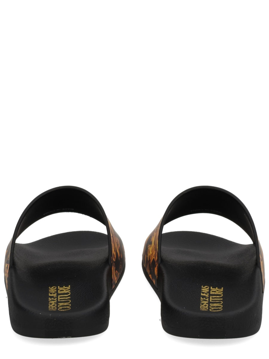 Versace Jeans Couture Sandals - Black | Wanan Luxury