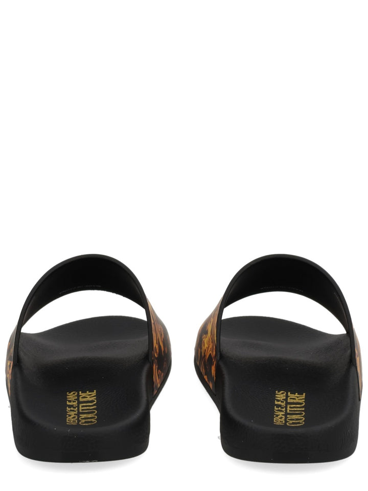 Versace Jeans Couture Sandals - Black | Wanan Luxury