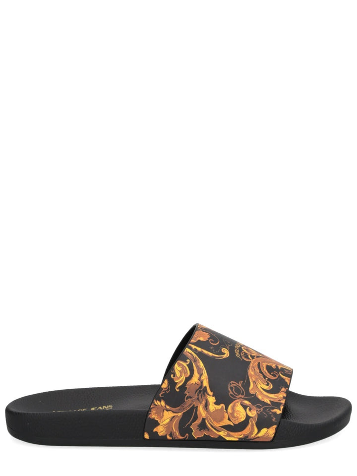 Versace Jeans Couture Sandals - Black | Wanan Luxury