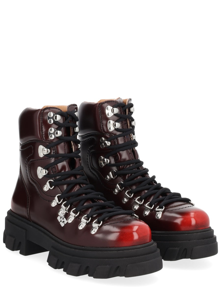 Ganni Boots - Burgundy | Wanan Luxury