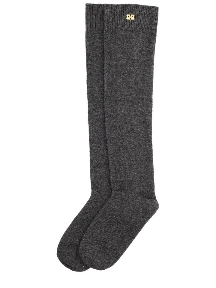 Ganni Socks - Grey | Wanan Luxury