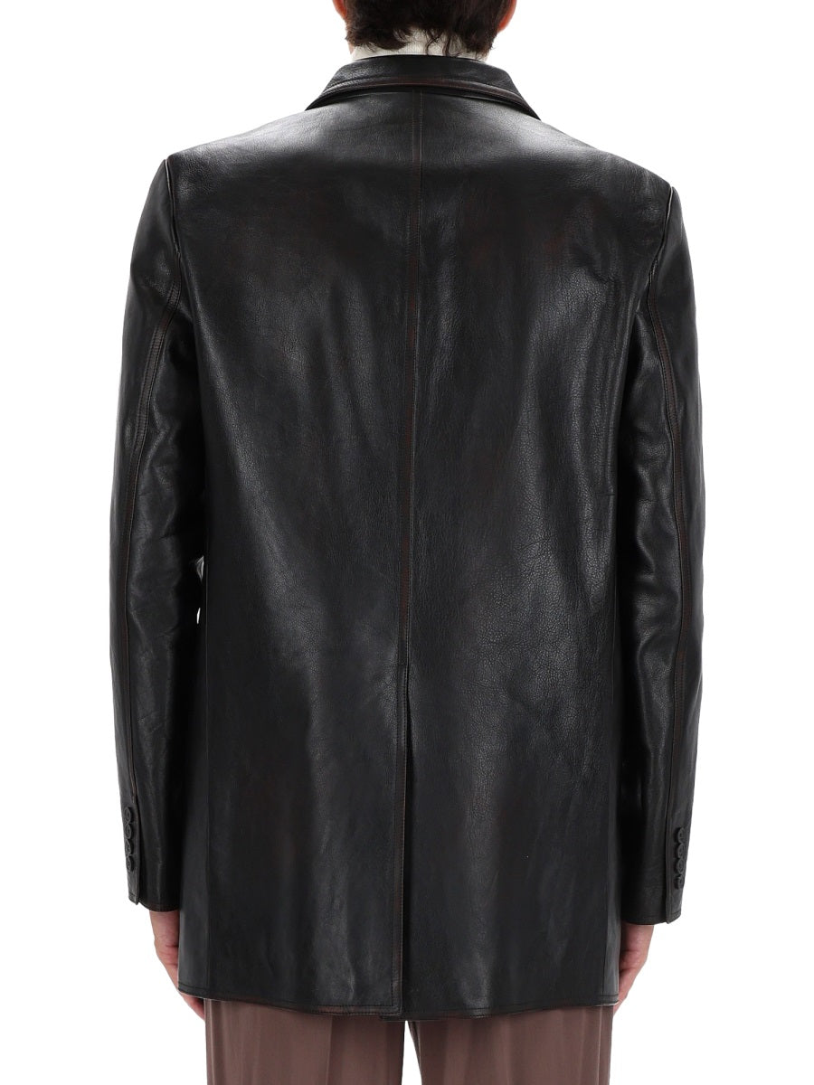 Gucci Leather Jackets - Black | 372c72b6c3796f6f45cef3e1a46e241b7d2942f3