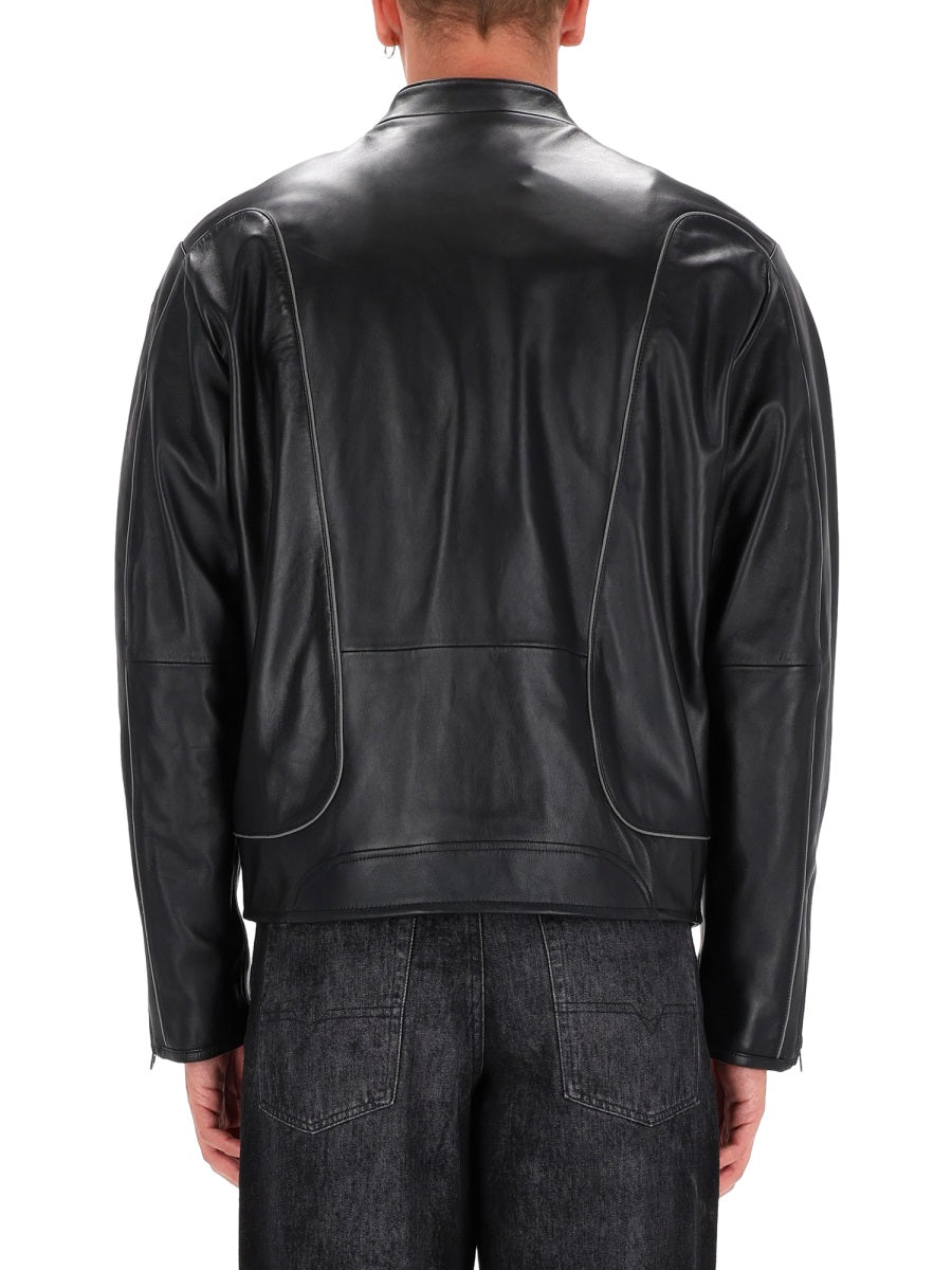 Diesel Leather Jackets - Black | Wanan Luxury