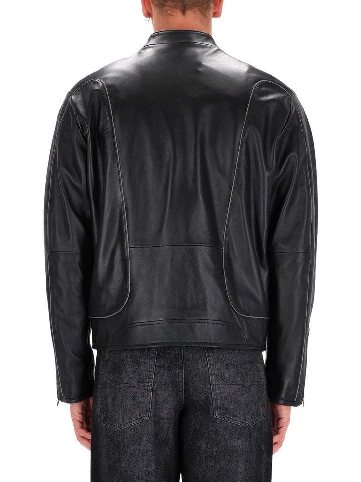 Diesel Leather Jackets - Black | Wanan Luxury