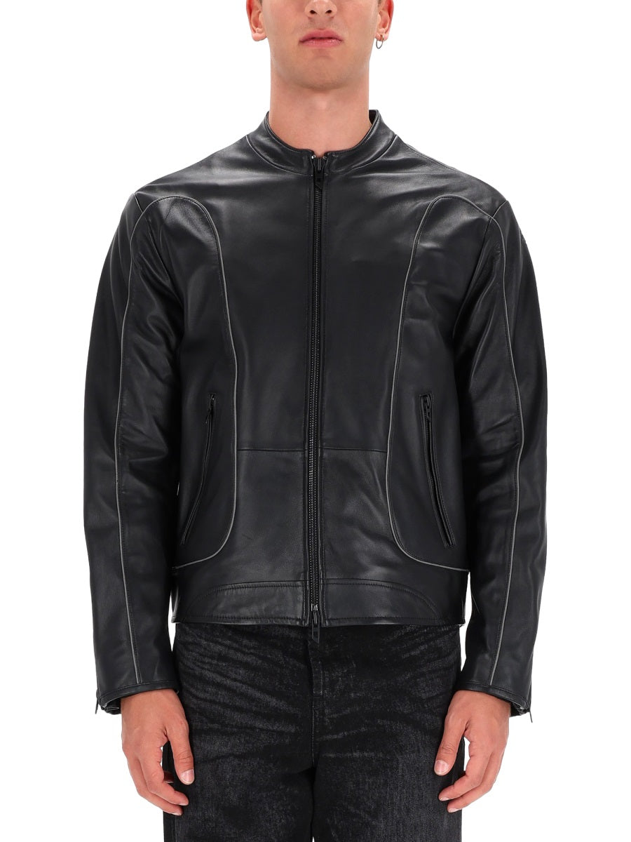 Diesel Leather Jackets - Black | Wanan Luxury