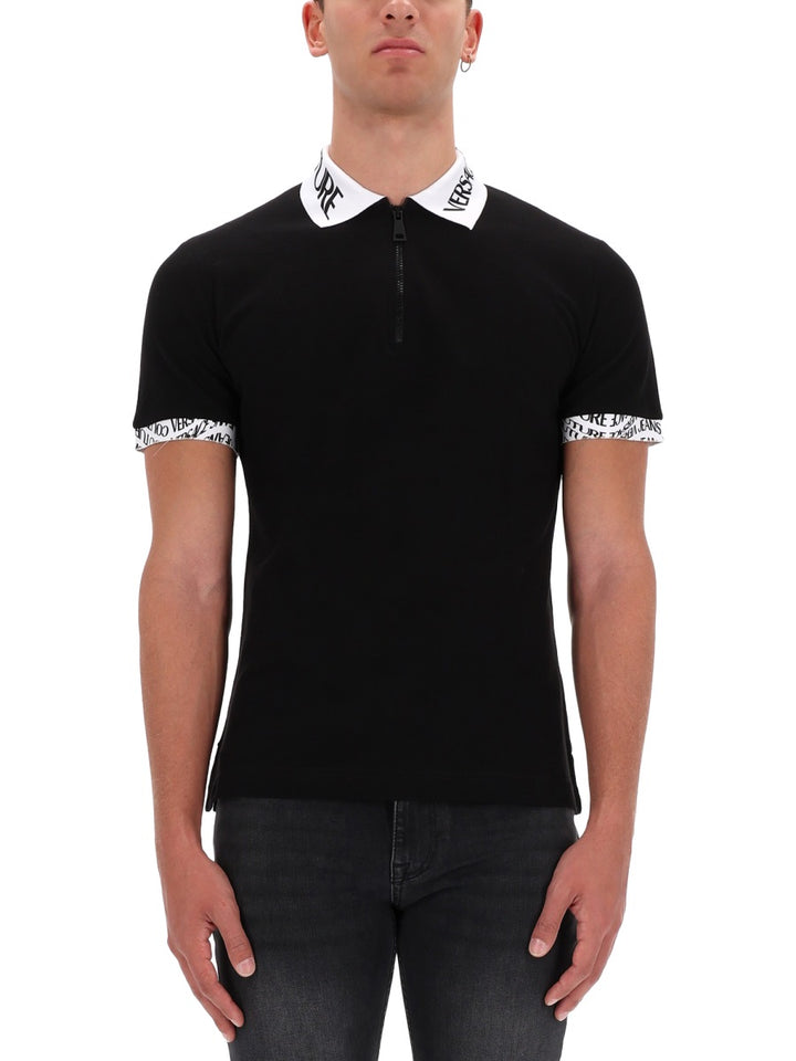 Versace Jeans Couture Polo - Black | Wanan Luxury