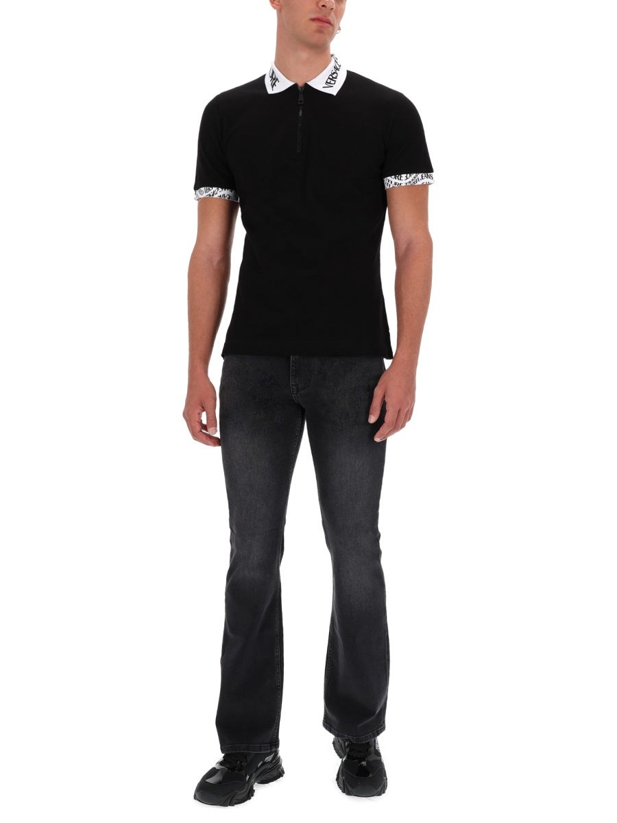 Versace Jeans Couture Polo - Black | Wanan Luxury
