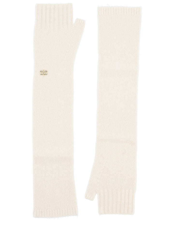 Ganni Scarves & Gloves - White | Wanan Luxury