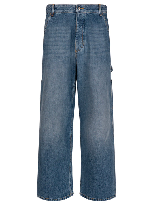 Vintage Indigo Cargo Jeans