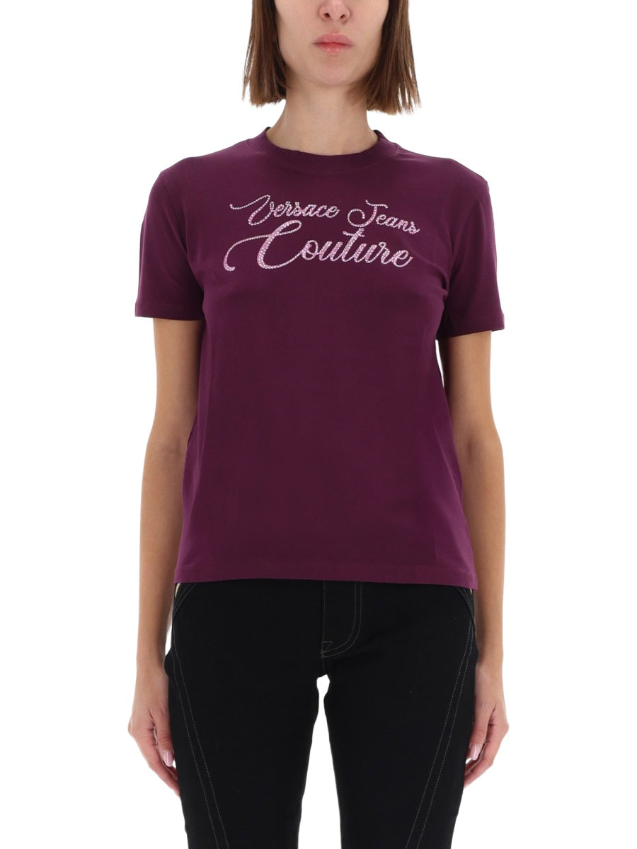 Versace Jeans Couture T shirts - Burgundy | Wanan Luxury