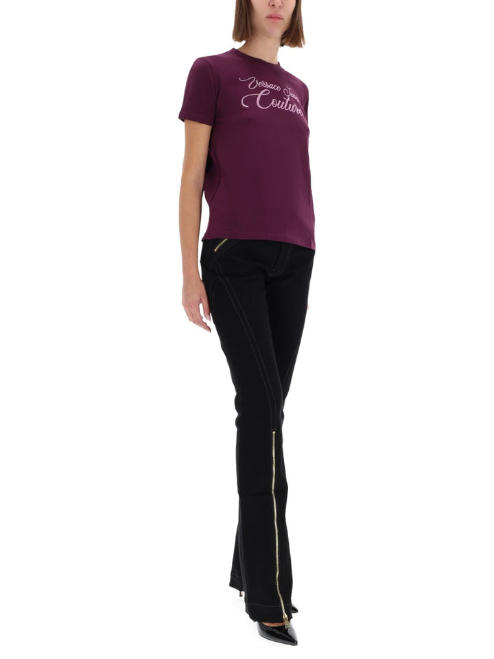 Versace Jeans Couture T shirts - Burgundy | Wanan Luxury