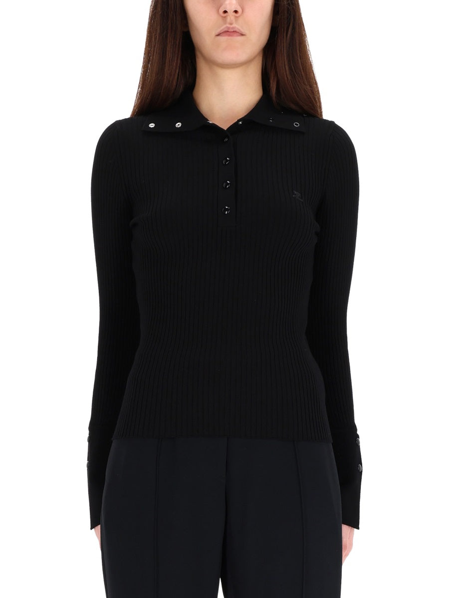 Courrèges Polo - Black | Wanan Luxury