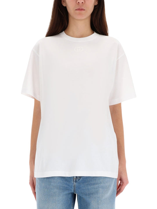 T-Shirt With Logo Embroidery