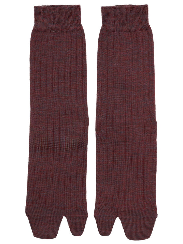 Maison Margiela Socks - Burgundy | Wanan Luxury