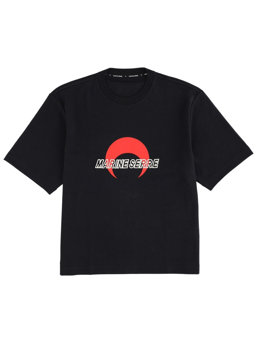 Marine Serre T shirts - Black | Wanan Luxury