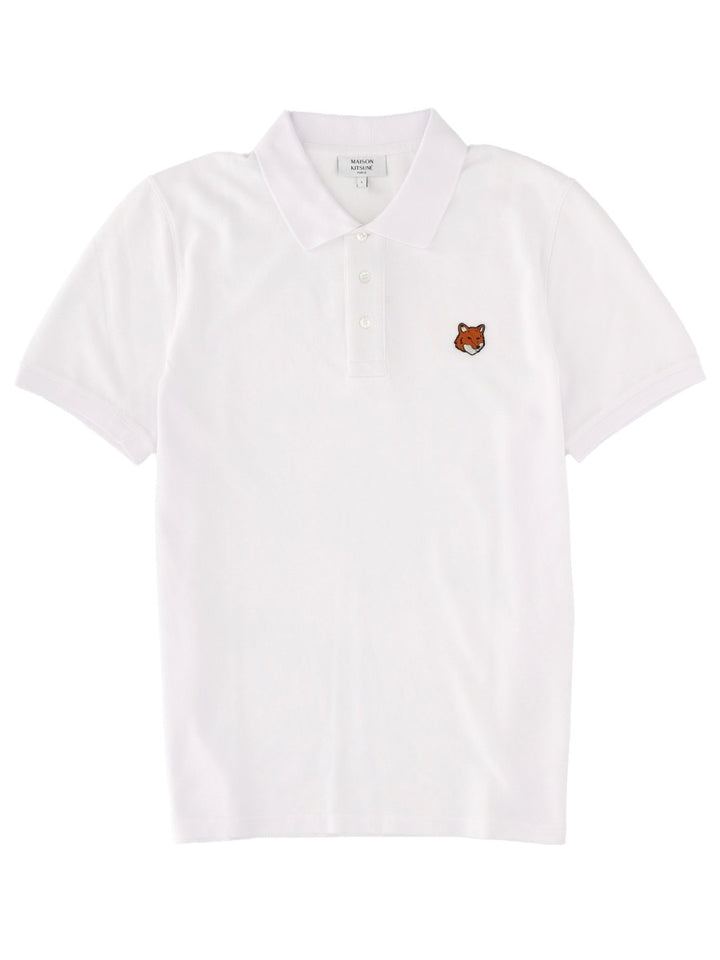 Maison Kitsuné Polo - White | Wanan Luxury