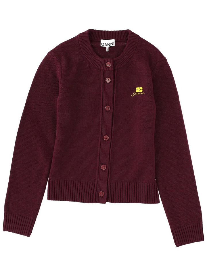 Ganni Sweaters - Burgundy | Wanan Luxury